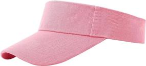 img 4 attached to 🧢 Cooraby Sports Sun Visor Hats: Adjustable Caps for Ultimate Sun Protection – Ideal for Women and Men