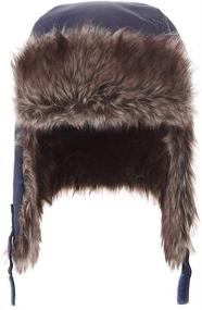 img 3 attached to 🌙 Stylish Moon Kitty Aviator Earflap Boys' Accessories for 8-10-Year-Olds