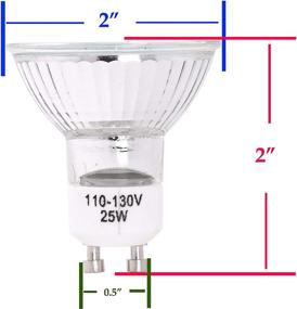 img 2 attached to 🔸 Mandala Crafts Halogen 120v 25-Watt GU10 Replacement Bulb for Candle Warmer, Scent Wax Burner, Fragrance Melt - 4 Packs