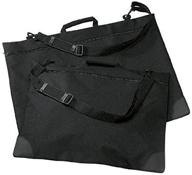 📚 премиум портфель из водонепроницаемого нейлона размером 20" x 26": черный, прочный и мягкий. логотип