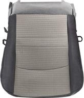 shinehome replacement cloth driver side bottom seat cover for 2009-2012 dodge ram 1500 2500 3500 4500 5500 slt, gray logo