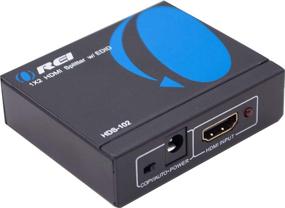 img 3 attached to 🎮 OREI 4K HDMI Splitter - Ultra HD 4K @ 30 Hz 1x2 V. 1.4 HDCP, Power HDMI, Supports 3D Full HD 1080P - Xbox, PS4 PS3 Fire Stick Blu Ray Apple TV HDTV - Adapter Included