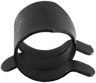 🔩 pack of 100 3/8-inch spring action hose clamps - black logo
