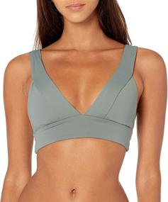 img 3 attached to Seafolly Womens Longline Triangle Swimsuit Women's Clothing for Swimsuits & Cover Ups