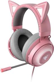 img 4 attached to 🐱 Razer Kraken Kitty - Gaming Headset (Pink/Quartz) with Cat Ear Design, RGB Chroma Lighting, Active Noise Reduction Microphone, THX Spatial Audio, Ear Cup Controls