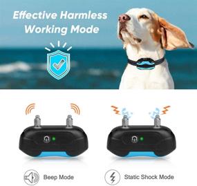 img 2 attached to 🐕 Rechargeable Waterproof Collar Receivers Electric Dog Fence - Pet Containment System with 656Ft Underground Auto-Sensing Electric Boundary Wire for Small, Medium, and Large Dogs or Cats