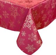 newbridge snowflake christmas tablecloth with beautiful snowflakes logo