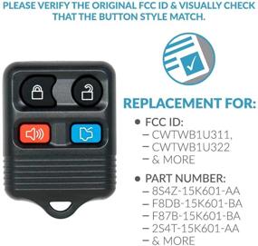 img 1 attached to 🔑 Удобный набор из 2 ключей Replacement for CWTWB1U331 бесключевой пульт Keyless Entry для автомобиля - Опция самопрограммирования