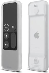 img 4 attached to 📺 elago R1 Интеллигентный чехол для пульта Apple TV - Прозрачно-белый, сильная амортизация удара, магнитная технология, в комплекте ремешок