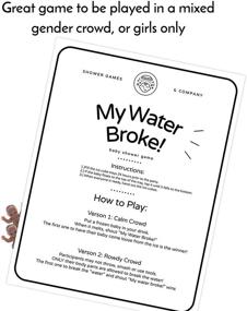 img 1 attached to 👶 SEO-Optimized Baby Shower Game: 'My Water Broke Game' by Shower Games & Co. - Includes Ice Cubes with Mini Plastic Babies, Original 32 People Classic Design featuring Tan or Brown Babies (Brown Babies, Classic)