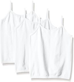 img 1 attached to 👚 Stylish and Seamless: Pink House Girls' 3 Piece Jersey Tank Top Set