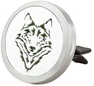 jaoyu car aromatherapy essential oil diffuser - stainless steel animal locket 🚗 with vent clip and 8 felt pads - ideal birthday and mother's day gifts logo