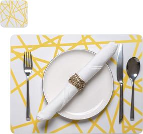 img 4 attached to 🍽️ Versatile Silicone Dining Table Placemats - Perfect for Various Uses