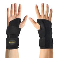 🖐️ fititude: day & night wrist brace - copper infused with side stabilizers left hand for carpal tunnel, swelling, joint pain & more логотип