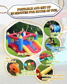 img 1 attached to 🏠 Inflatable Bounce House for Backyard Fun by ACTION AIR
