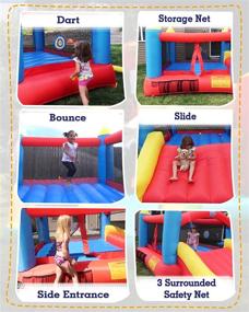 img 2 attached to 🏠 Inflatable Bounce House for Backyard Fun by ACTION AIR