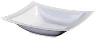🍽️ lillian 5-ounce rectangular plastic bowls, 10 count, pearl: elegant and practical dining essentials logo
