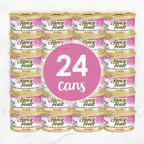 img 3 attached to 🐱 Кошачий корм Purina Fancy Feast с соусом, Куриные сердца и печень в соусе - 24 банки, по 3 унции каждая.