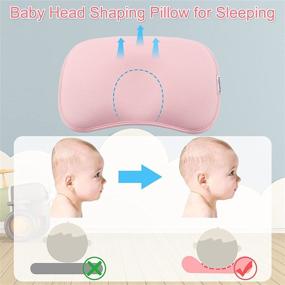 img 1 attached to 💤 AutoTime Baby Pillow - Flat Head Infant Pillow for Sleeping and Head Shaping