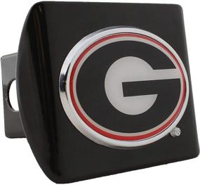 img 1 attached to 🏫 University of Georgia Metal Hitch Cover: Colored and Domed Emblem on Black Metal