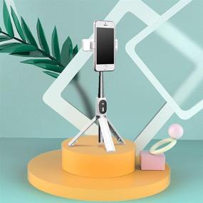 img 2 attached to Phone Tripod Selfie: Hands-Free Cell Phone Mount for All Smartphones with 6 Light Modes and Remote Control