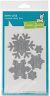 lawn cuts custom craft die - snowflakes with stitched detailing logo