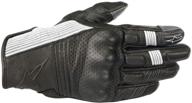 alpinestars mustang v2 gloves (xx-large) (black/white) logo