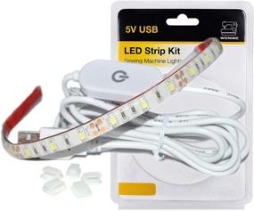 img 4 attached to 🧵 WENICE Cold White Sewing Machine Light Strip: LED Lighting Kit with Touch Dimmer - Perfect for All Sewing Machines