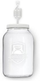 img 1 attached to 🍾 Airtight One Gallon Standard Fermentation Lid Gasket with Airlock - Transforming Gallon Jar into a Fermenter - Perfect for Hard Kombucha, Beer, Wine, Cider (S-Airlock)