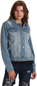 img 2 attached to Just Love Denim Jackets 6879 LTDEN M Women's Clothing