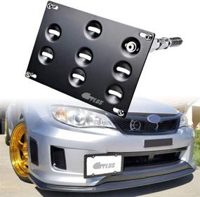 img 3 attached to 🚗 GTP Front Bumper Tow Hook License Plate Mounting Bracket Holder Relocator for Scion FR-S 13-17, GT 86 18-20, Subaru BRZ 13-20, WRX/STi Impreza Forester