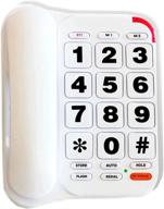 senior-friendly amplified corded phone with speakerphone - hepester p-46, wall mountable, loud ringer, big keys, one-touch dialing logo