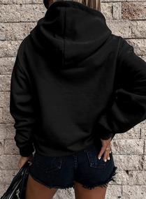 img 2 attached to Comfortably Stylish: SHEWIN Women's 👗 Casual Hoodies for Effortless and Cozy Fashion