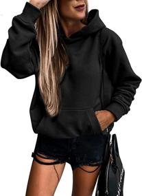 img 4 attached to Comfortably Stylish: SHEWIN Women's 👗 Casual Hoodies for Effortless and Cozy Fashion