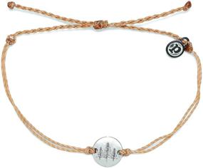 img 1 attached to Stylish Pura Vida Silver or Gold Wander Bracelet - 100% Waterproof & Adjustable Band with Brand Charm