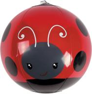 🐞 12-piece fun express mini ladybug beach ball set: perfect for pool parties, birthdays, and favors логотип