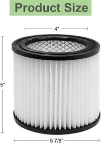 img 2 attached to 🔍 Optimized Shop-Vac Replacement Filter H87S550A 903-98 9039800 903-98-00 90398 for Wet/Dry Vacuum - 1 Pack