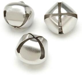 img 1 attached to Sparkling Silver Jingle Bells - Pack of 36, 1-Inch Size for Festive Decorations