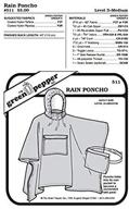 adults rain poncho sewing pattern logo