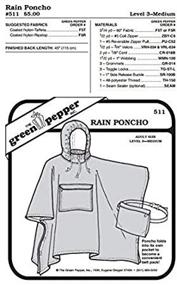 img 2 attached to Adults Rain Poncho Sewing Pattern