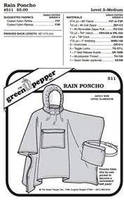 img 1 attached to Adults Rain Poncho Sewing Pattern