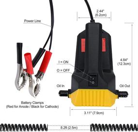 img 3 attached to 🔧 HONGNAL 80w Oil Change Pump Extractor Electric - Efficient Diesel Fluid Scavenge Suction Oil Transfer Pump for Jet Ski, Truck, RV, ATV, Boat