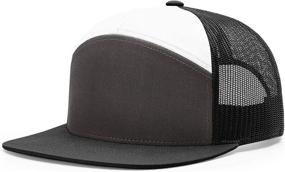 img 4 attached to RICHARDSON Seven Panel Trucker Heather Black Outdoor Recreation