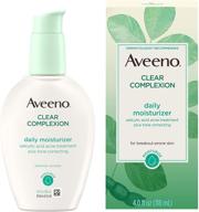 🌿 aveeno clear complexion oil-free daily moisturizer with active naturals logo