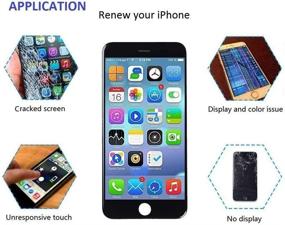 img 1 attached to 📱 GULEEK iPhone 5s/Se Screen Replacement - Black Touch Display LCD Digitizer Full Assembly with Front Camera, Proximity Sensor, Ear Speaker, Home Button, Repair Tool, and Screen Protector