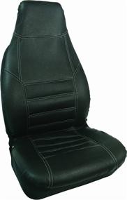 img 1 attached to Bell Automotive 22-1-55368-8 Black Leather Sport Seat Cover: Enhance Your Ride in Style and Comfort!