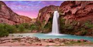 π
awe-rt sunset mountain waterfall reptile habitat terrarium background - durable polyester background logo