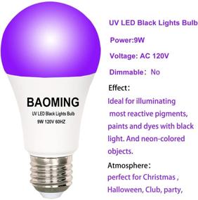 img 3 attached to 🔦 BAOMING Blacklight: The Perfect Fluorescent Equivalent Blacklight Solution