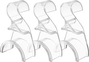 img 3 attached to 👜 Wiosi Handbag Holder Set of 3 - Premium Acrylic Organizers for Purse, Tote, Satchel, Backpack, Crossover - Durable Storage, Holds Up to 66lbs - Easy to Clean, No Tools Needed