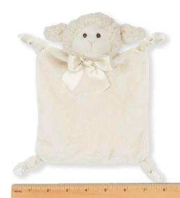 img 1 attached to 🐑 Adorable Bearington Baby Wee Lamby: The Perfect Small Lamb Stuffed Animal Lovey Security Blanket, 8" x 7